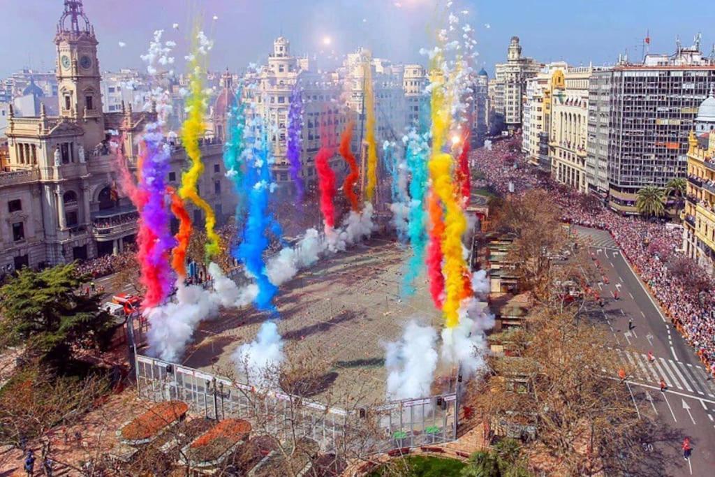 Exclusivo Apt. En Centro Historico - Ac - Wifi Valencia Luaran gambar